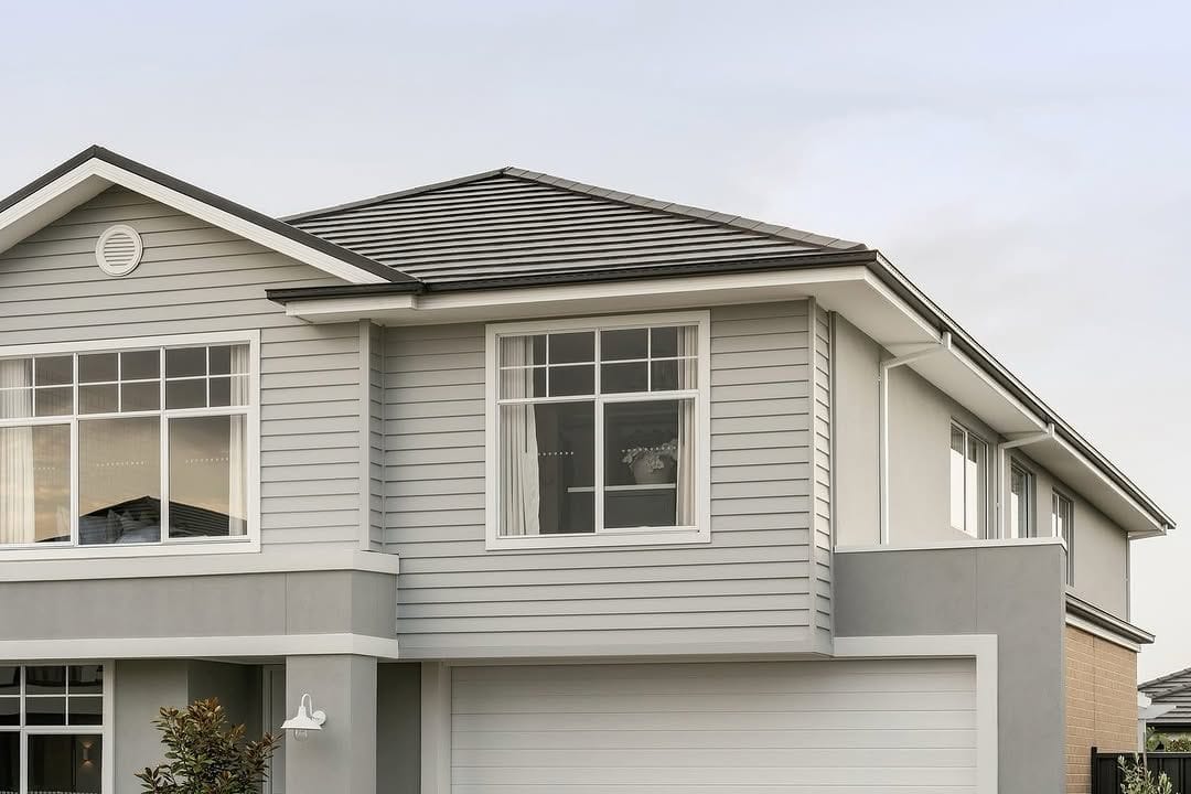 Roof and render coating on a Maitland property